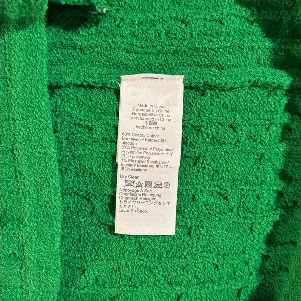 J.Crew Odette cable knit sweater lady jacket in cotton blend boucle Small - Picture 6 of 7